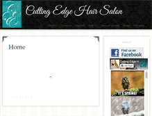 Tablet Screenshot of cuttingedge-hairsalon.com